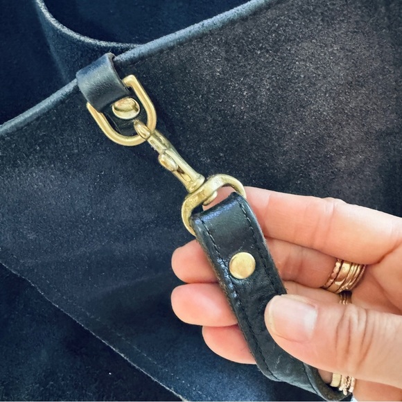 Clare V Navy and Black Satchel - Picture 8 of 16